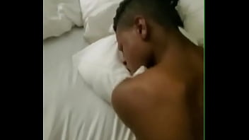 Fucking my black friend's 18 year old son on his own bed