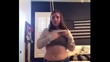 Cute and chubby 18 year old Camryn strips for her boyfriend
