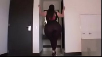 A Thick Latina in Sexy Brown Pants n' Without