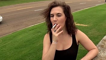 Smoking Cigarettes on the Side of The Road