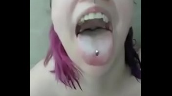 Kitten Opens Wide For Golden Shower and Gagging