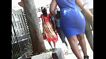 Sexy Milf Walking In Short Dress