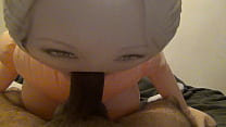 Blowjob inflatable doll